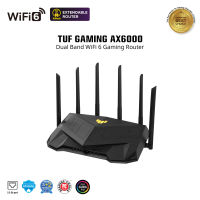 ASUS TUF Gaming AX6000 Dual Band WiFi 6 Gaming Router with dedicated Gaming Port, Dual 2.5G Port, 3steps port forwarding, AiMesh for mesh WiFi, AiProtection Pro network security and AURA RGB lighting