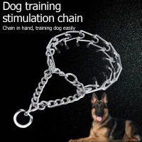 Dog Collar Stainless Steel German Shepherd Adjustable Links Prong Pinch Dogs Collar Silver Training Walking Necklace