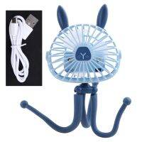 Octopus Fan Deformable cket Mini Clip-On พัดลมตั้งโต๊ะแบบพกพา3ความเร็ว360หมุน USB ชาร์จเดสก์ท็อป Air Cooler