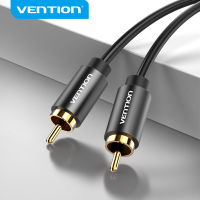 Vention สายสัญญาณเสียง RCA ถึง RCA ชายถึงชายสายโคแอกเชียลสำหรับกล่องทีวีเครื่องขยายเสียงสเตอริโอ HIFI 5.1 SPDIF สาย Aux วิดีโอ 1 ม. 2 ม.-Naiyue