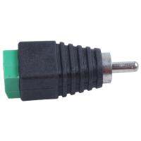 7 x CCTV UTP audio AV RCA male, video balun terminal screw, green, black