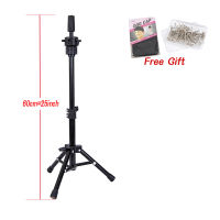 Alileader Cheap Wig Stand Tripod Model Head Stand Adjustable Wig Stand Tripod For Training Mannequin Head With T-Pins Wig Cap