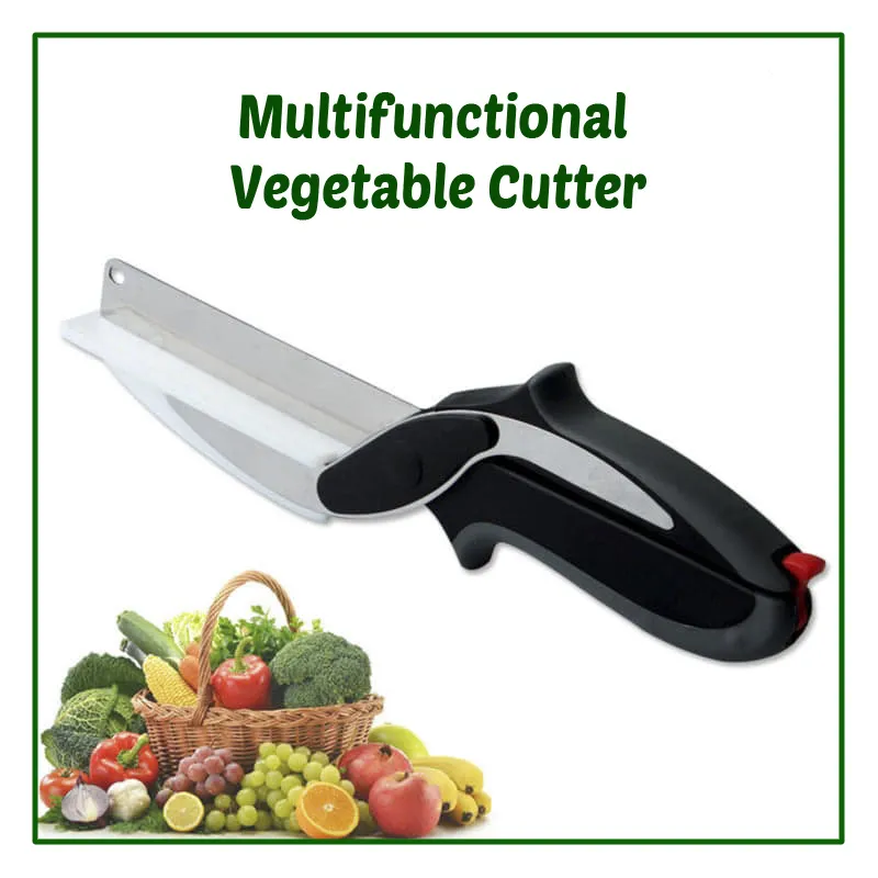 Kitchen Food Cutter Chopper Clever Kitchen Knife with Cutting Board — Grill  Parts America