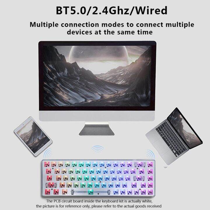 gks68-bluetooth-2-4g-wireless-customized-mechanical-keyboard-kit-60-hot-swappable-rgb-backlit-pcb-diy-3-mode-basic-keyboards