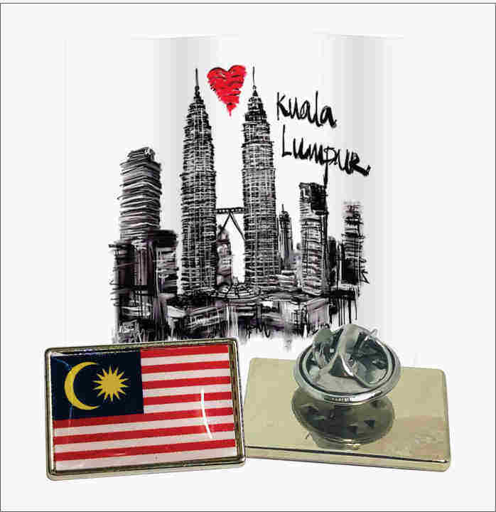 Malaysia flag pin collar pin lapel pin Lazada