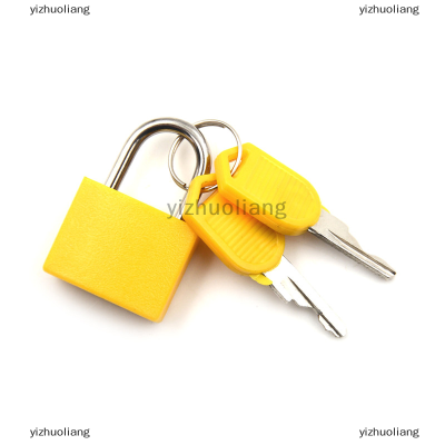 yizhuoliang MINI strong STEEL padlock กระเป๋าเดินทางกระเป๋าเดินทางลิ้นชักหอพักล็อคด้วย2กุญแจ