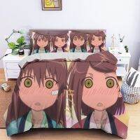 【hot】┇☒♤ x Sis Set Kawaii Duvet Cover Print Cartoon Anime Bed Quilt 2/3 Pieces