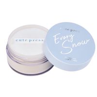 ? แป้งฝุ่น Cute Press Evory Snow Tranlucent Loose Powder ขนาด 15g. [ ลดล้างสต๊อก ]