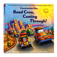 Construction site road crew coming through childrens English Enlightenment parent-child interactive bedtime reading hardcover story picture book