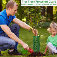 Tree Trunk Protector Vent Hole Design ขยาย TPR Tree Bark Protector Guard Garden Wrap Green Plant เครื่องมือสำหรับฟาร์ม Unique Plant Protector