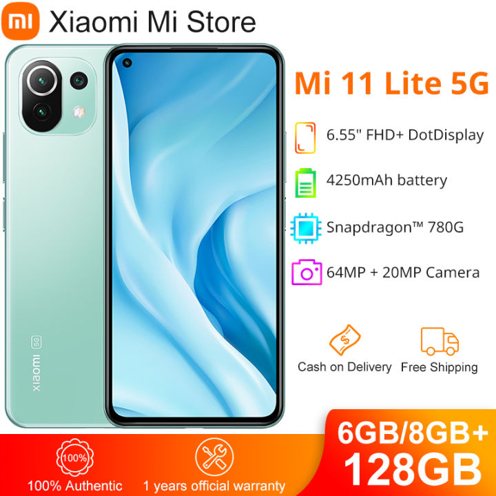 New arrival ] Global Version Xiaomi Mi 11 Lite 5G Smart Phone 6GB