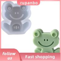 RUPANBO039392692 สีขาวขาว แม่พิมพ์เทียน3D 7.773.5ซม. ซิลิโคนทำจากซิลิโคน แม่พิมพ์ซิลิโคนรถ freshie แม่พิมพ์ซิลิโคนกบ งานฝีมือดีไอวาย