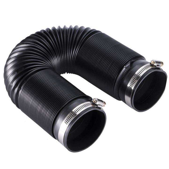 76mm 3 quot; Universal Cold Air Intake Duct Flexible Pipe Set Plastic PVC Ducting Hose Car