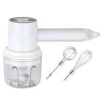 Wireless Electric Food Mixer USB Hand Blender Portable 3 Speeds Dough Garlic Crusher Cream Egg Beater Baking Masher Kitchen Tool