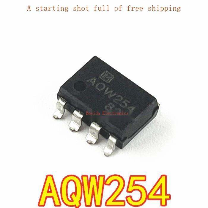 10pcs-aqw254-optocoupler-solid-state-relay-optocoupler-in-line-dip-8-patch-sop