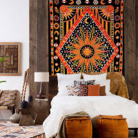 Egypt astrologie India tapestry on the wall Sun god Orange meditation Tapestry wall hangings Home decoration geometric decor