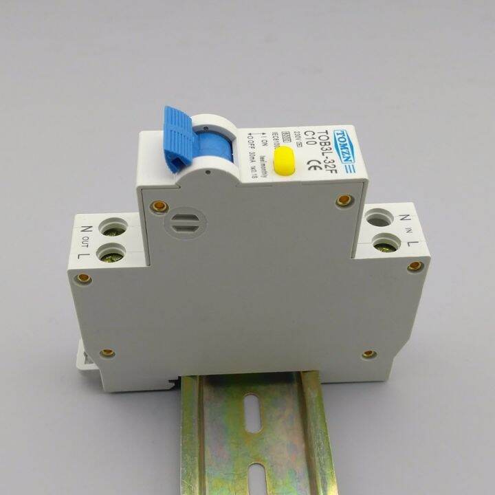 cod-free-cas-quan59258258-1pn-10a-rcbo-6ka-ตัวตัดวงจรโดยอัตโนมัติส่วนต่างที่ตกค้างพร้อมการป้องกันกระแสเกินและการรั่วไหล