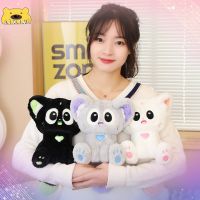 Cute Moonlight Cat Plush Animal Kawaii Stuffed Cute Kitten Plushie Toys Light In The Dark Hugging Pillow Soft Doll Kids Gifts