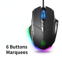 Silent Wired Mouse Gaming Mouse 6 Buttons 4000DPI Glowing Mouse USB Wired Ergonomic Mouse For Desktop Laptop 120*78*38mm