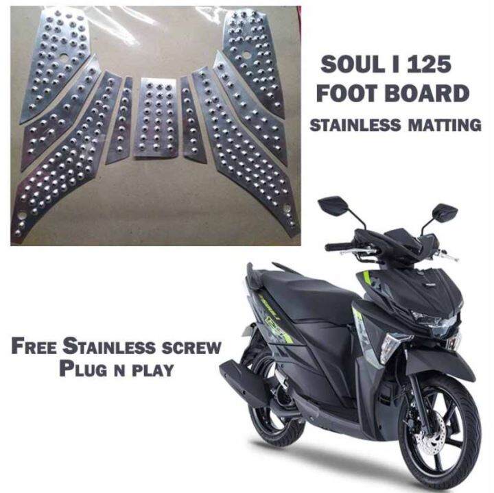 MSI 125 ALLOY POWDER COATED FOOTBOARD MATTING / MSI 125 / MIO SOUL I 1