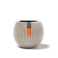 Vase Ball Groove (Size D 22 x H 19 cm) - กระถางต้นไม้ Modern แบรนด์ Capi Europe