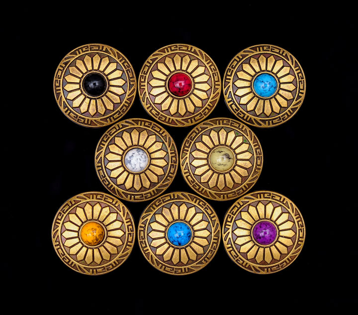 10pcs-1-ทองเหลือง-theast-tribal-sun-ดอกไม้-turquoise-concho-สำหรับ-leathercraft-กระเป๋าสตางค์เข็มขัดอาน-headstall-bridle-decor