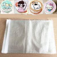 50pcs 23*32cm Cake Transfer Paper Wafer Sheets Edible Glutinous Rice Paper  3D Hand-painted Transfer Paper Cake Decoration Tool Bread Cake  Cookie Acc