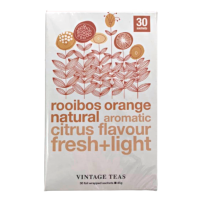 วินเทจทีส์ ชาส้ม 30 ซอง - Vintage teas Rooibos Orange Natural Aromatic Citrus Flavour Fresh Light 30 tea bags