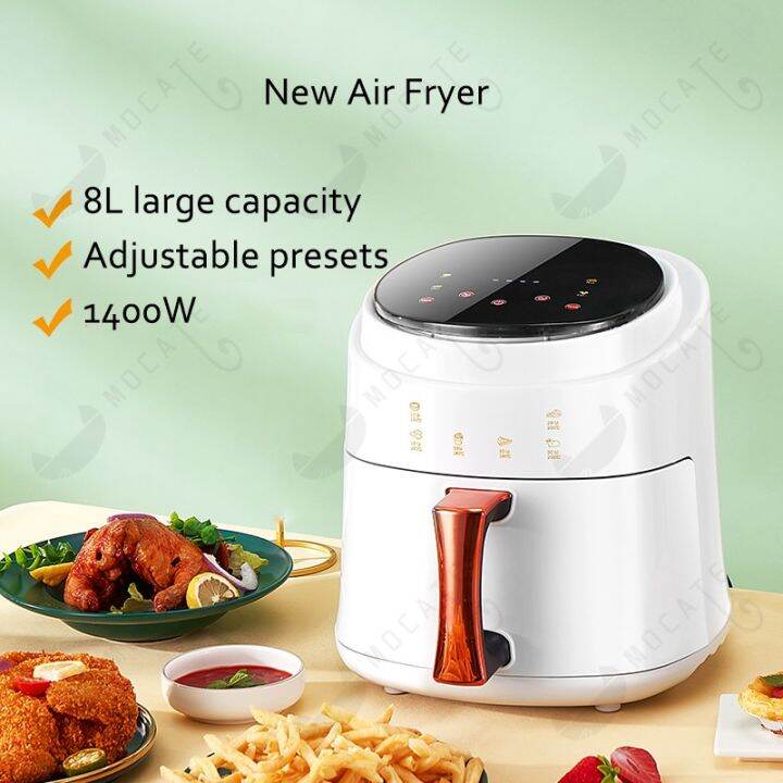 Large HighCapacity Air Fryer 8L Lazada