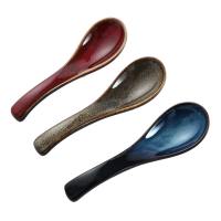 Japanese Tableware Kiln Rice Spoon Soup Spoon Porridge Scoop Household Creative Restaurant Spoons Kitchen Gadgets Serving Utensils