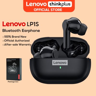 Lenovo LP1S TWS ชุดหูฟังบลูทูธไร้สาย HD สเตอริโอ เบส อินเอียร์ กีฬา หูฟังสมาร์ททัช สําหรับ iOS/Android