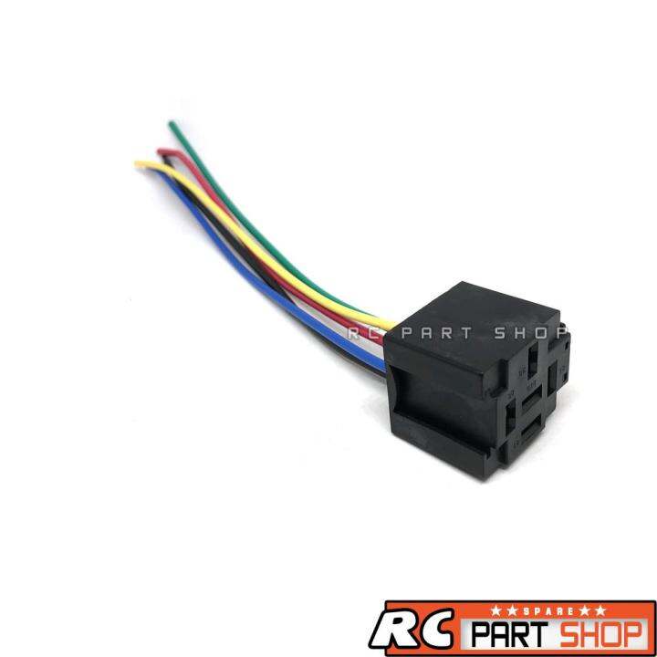 รีเลย์-bosch-แท้-2-หน้า-87a-12v-20-30a-5-ขา-พร้อมปลั๊กเสียบอย่างดี