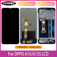 ❁◑ 6.52 quot; Original LCD Display With Frame For OPPO A15 A15S Touch Screen Digitizer Assembly Repair Replacement Parts CPH2185 CPH2179