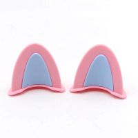 ✽ 2 Pcs Motorcycle Helmet Cat Ears Cute Electric Car Motocross Stickers Driving Styling Universal Helmet Decoration Accessories