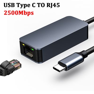 USB Type C RJ45 Gigabit Ethernet Adapter Network Card USB3.0 Type-C To RJ45 Converter Lan Internet Cable For MacBook PC Windows
