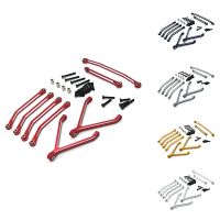 For FMS FCX24 Metal Chassis Links Pull Rods and Steering Rods Set 1/24 RC Crawler Car Upgrades Parts Accessories