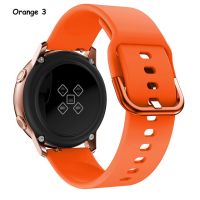 สายนาฬิกา22Mm/20Mm สำหรับ Samsung Galaxy Watch 4/4 Classic/5/5 Pro/46Mm/42Mm/3/S3 Silicone สายรัดข้อมือนาฬิกาอัจฉริยะ Active 2 44Mm 40Mm