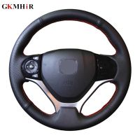 【YF】 Steering Wheel Cover Artificial Leather Black for Honda Civic 9 2012 2013 2014 2015