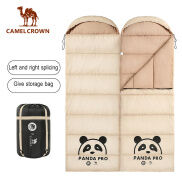 CAMEL CROWN Túi Ngủ Vải Bông 1.8KG Túi Ngủ Cắm Trại Dày Dặn Bảo Vệ Chống