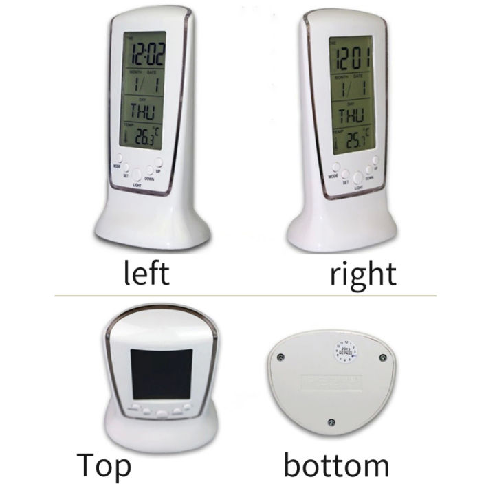 มัลติฟังก์ชั่ปฏิทิน-thermograph-นาฬิกาปลุกดิจิตอลที่มีแสงสีฟ้ากลับปฏิทินอิเล็กทรอนิกส์-thermograph-นาฬิกา-led-ที่มีเวลา