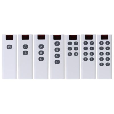1pc Universal Wireless Learning Code Digital Remote Controller Transmitter 1/2/3/4/6/8/10 Channels Buttons Keypad AK-7010TX