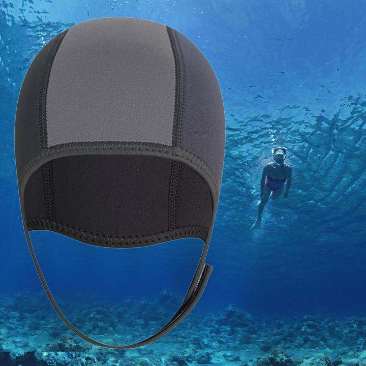 Flexible 2.5Mm Neoprene Scuba Diving Hood Swimming Hat Ear Protective