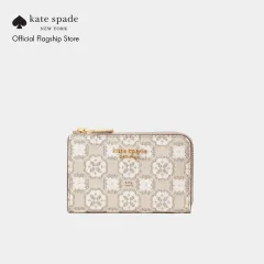 Spade Flower Monogram Coated Canvas Small Slim Bifold Wallet