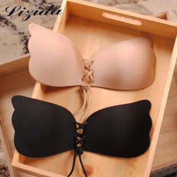 Silicone Bra Pad Gathered Wings Breathable Invisible Seamless