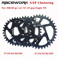 RACEWORK จักรยานเสือภูเขา Gxp Chainring Mtb เฟืองโซ่จักรยาน32 34 36 38เฟืองโซ่จักรยาน