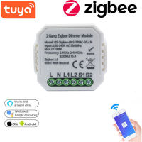 สวิตช์ไร้สายพร้อมโมดูลสวิตช์หรี่ไฟเป็นกลาง220V ทำงานร่วมกับ Alexa Home 2 Way Zigbee