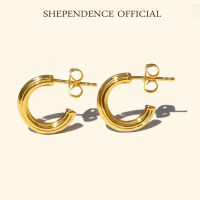 Shependence ต่างหูห่วงก้านวินเทจ (Vintage Hoop Stud Earrings)