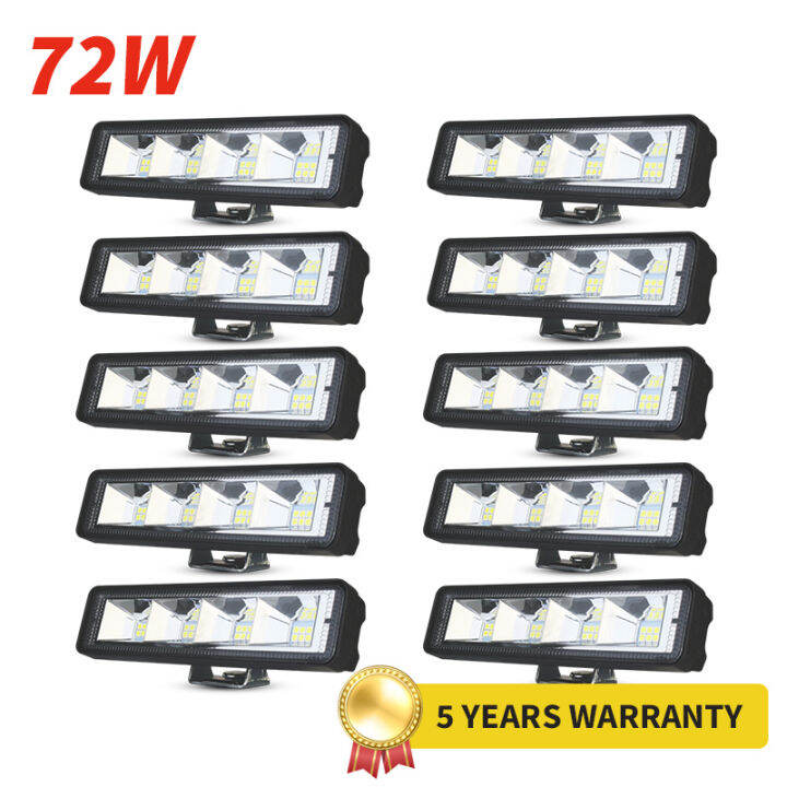 Car Work Light LED Spot Flood Beam 3030 SMD DC 12V 24 Volts 72 Watts