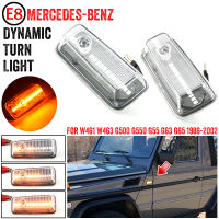 2Pcs LED แบบไดนามิกด้านข้าง Marker Repeater ไฟเลี้ยวสัญญาณไฟกระพริบสำหรับ Benz G Class W463 W461 G500 G550 G55 G65