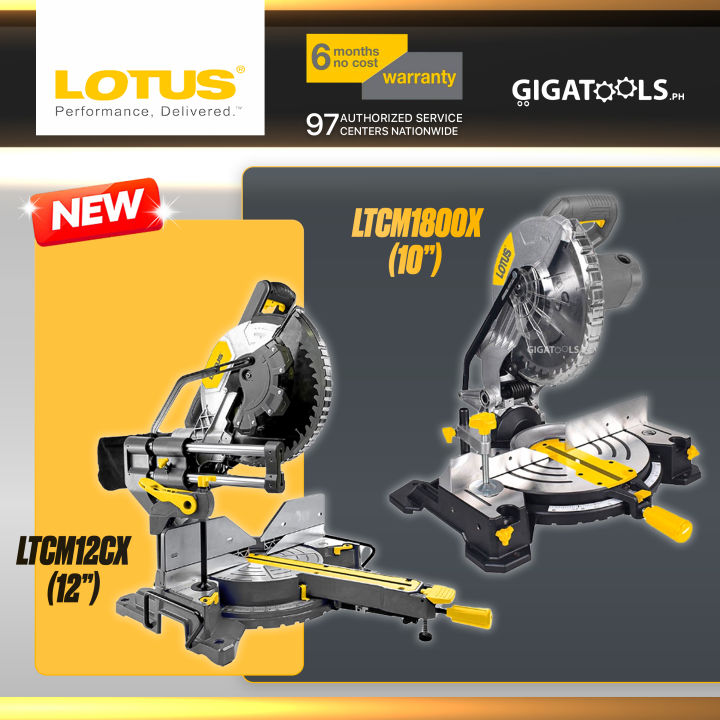 New Lotus Miter Mitre Saw 1800w Ltcm1800x Ltcm12cx With Variants Gigatools Lazada Ph 